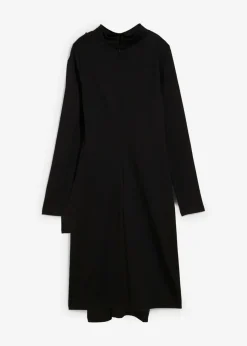 Best Vestido Punto di Roma con cuello alto Mujer Básicos|Vestidos