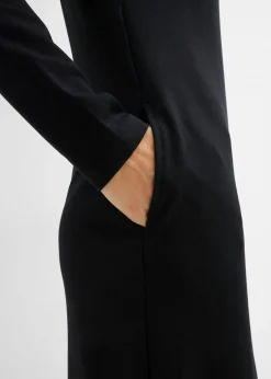 Best Vestido Punto di Roma con cuello alto Mujer Básicos|Vestidos