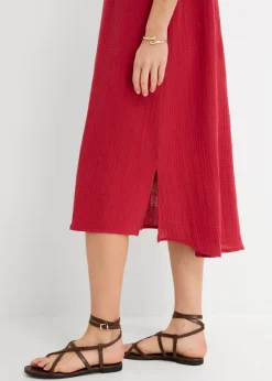 Vestido tipo caftán de muselina suave Mujer Vestidos