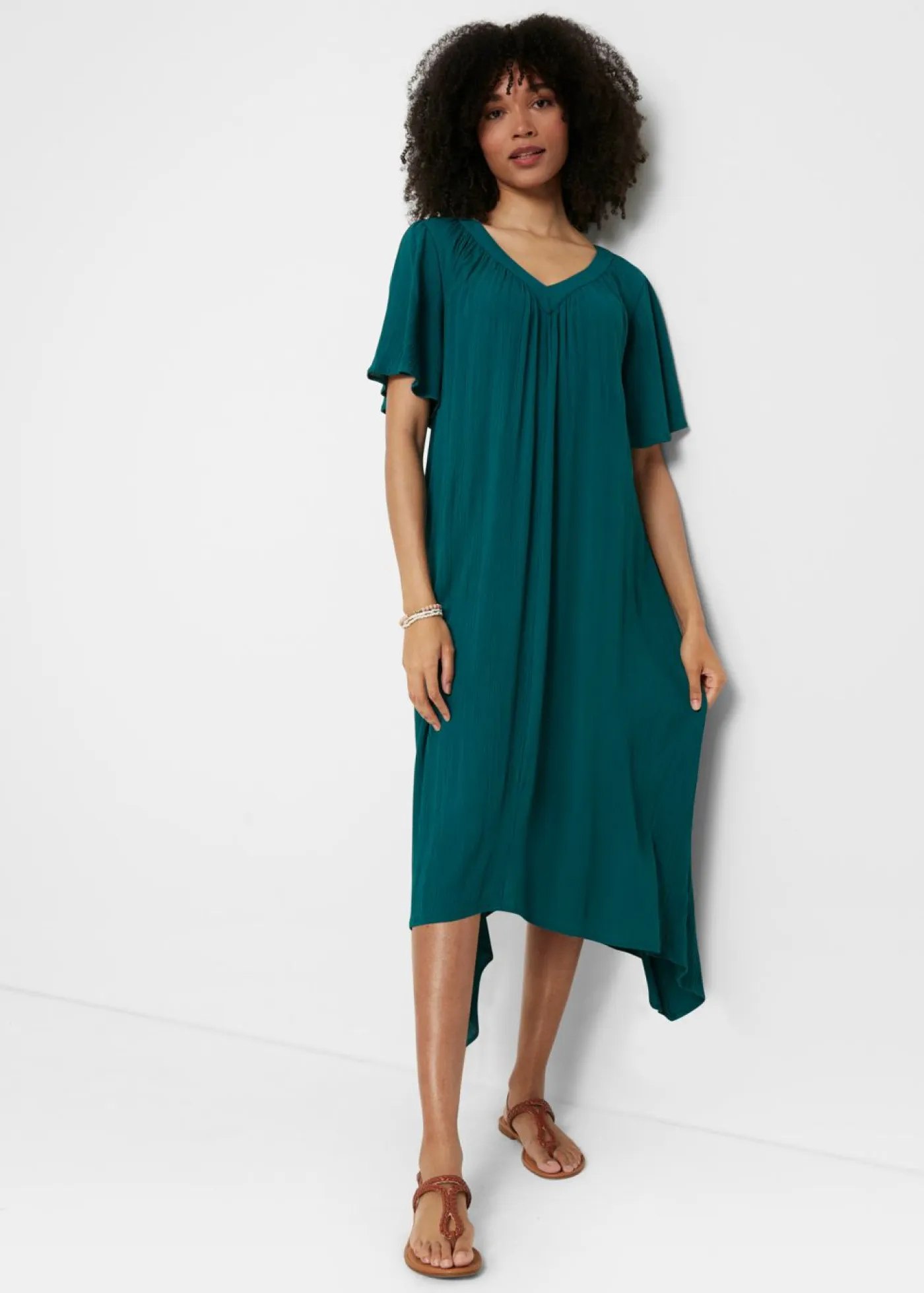 Hot Vestido tipo caftán en tejido de crepé Mujer Vestidos