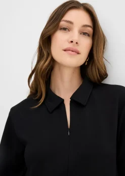 New Vestido tipo polo de neopreno suave Mujer Esenciales|Vestidos