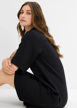 New Vestido tipo polo de neopreno suave Mujer Esenciales|Vestidos