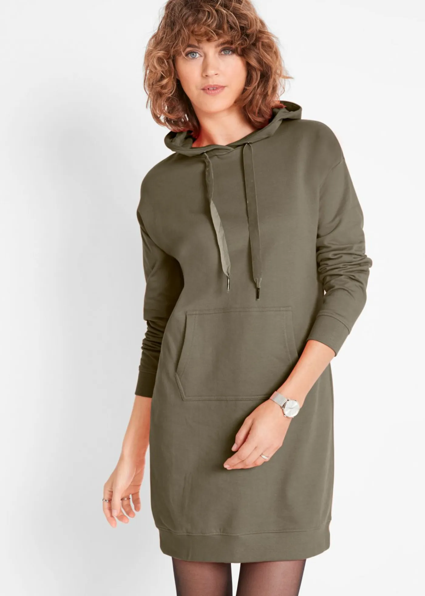 New Vestido tipo sudadera de algodón puro Mujer Básicos|Ropa Cómoda