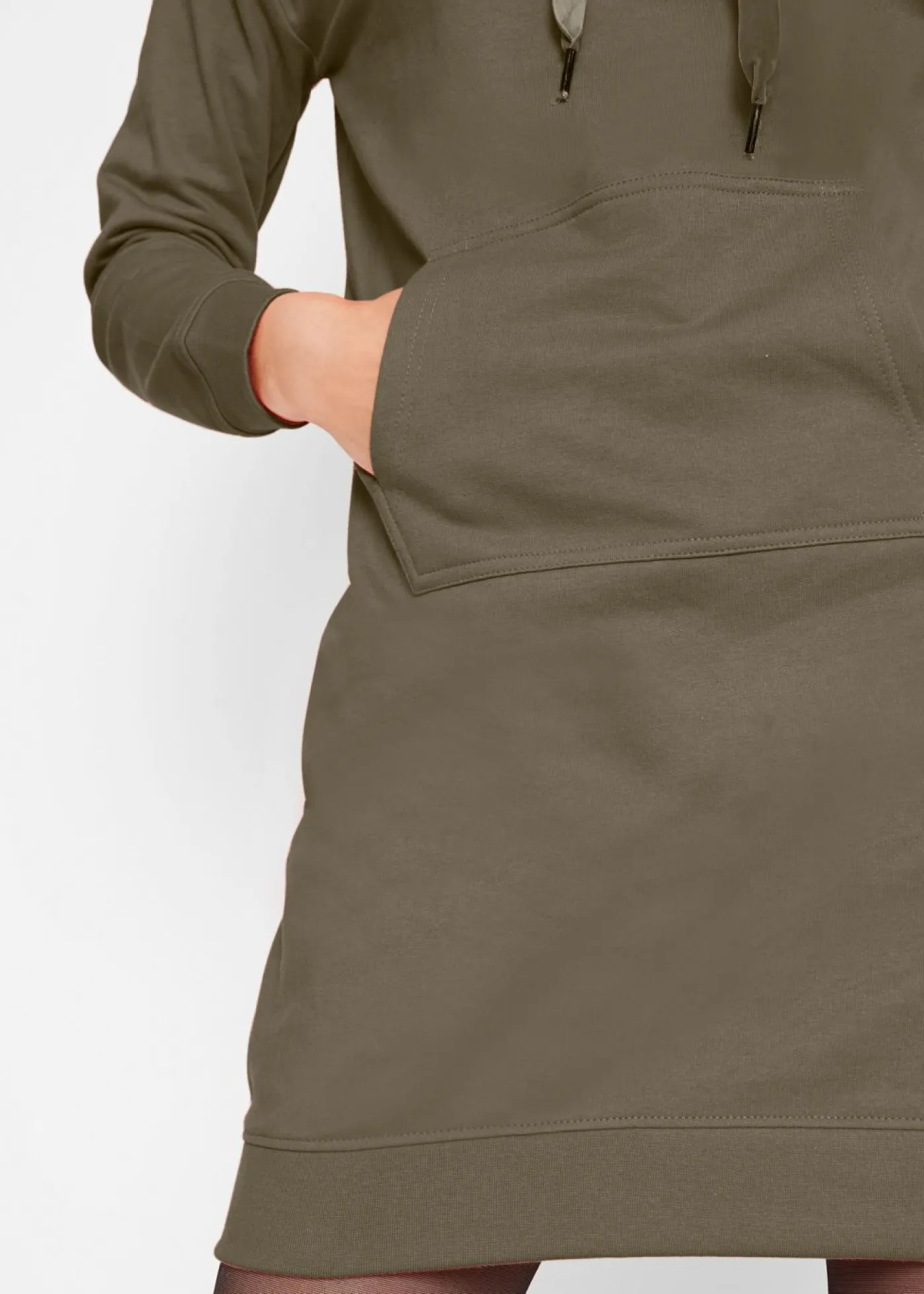 New Vestido tipo sudadera de algodón puro Mujer Básicos|Ropa Cómoda