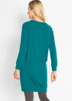 Vestido tipo sudadera de felpa suave Mujer Básicos|Ropa Cómoda