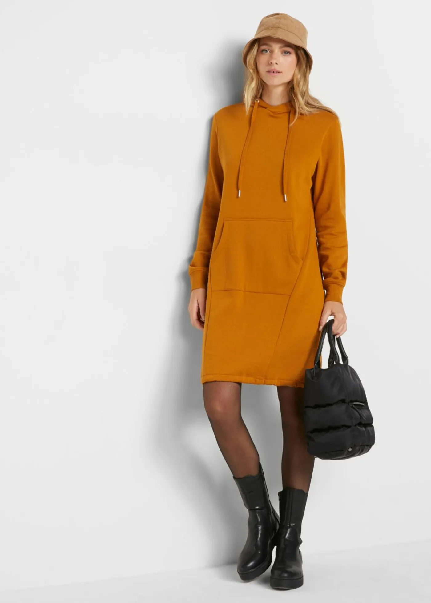 Best Vestido tipo sudadera de mezcla de algodón Mujer Ropa Cómoda|Vestidos