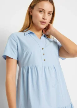 Clearance Vestido tipo túnica de algodón puro con bordado calado Mujer Vestidos