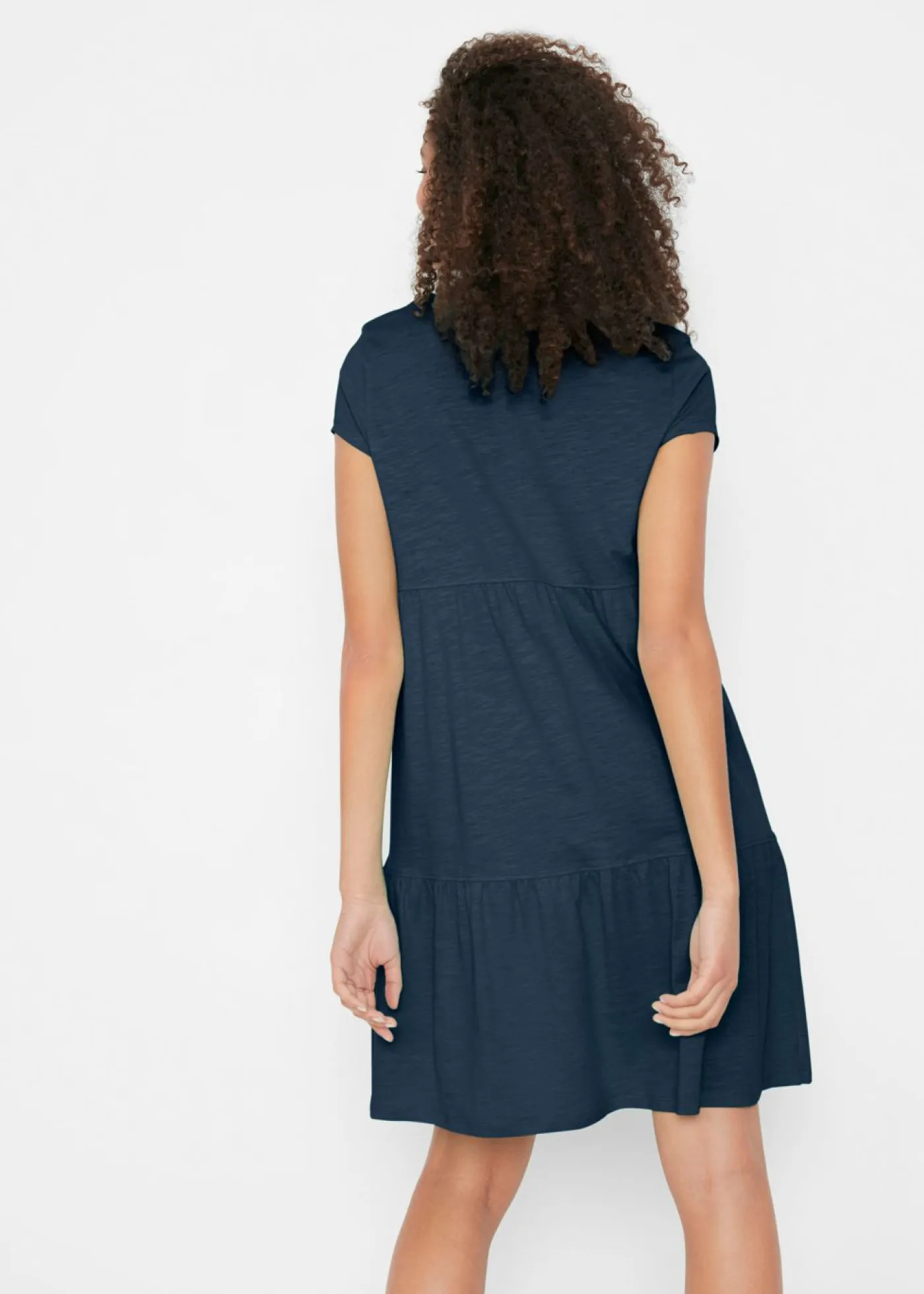 Best Vestido tipo túnica de algodón con manga corta Mujer Vestidos