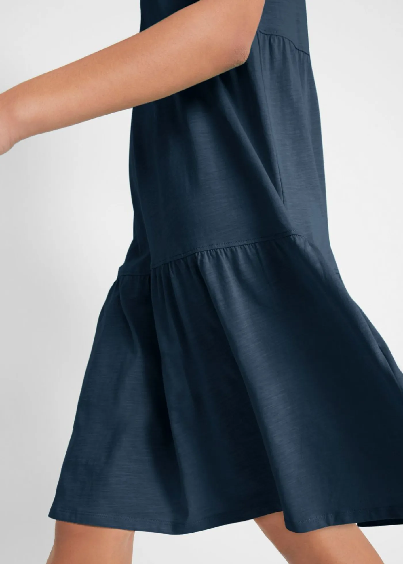 Best Vestido tipo túnica de algodón con manga corta Mujer Vestidos
