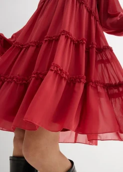 Online Vestido tipo túnica de gasa estructurada Mujer Vestidos|Novedades