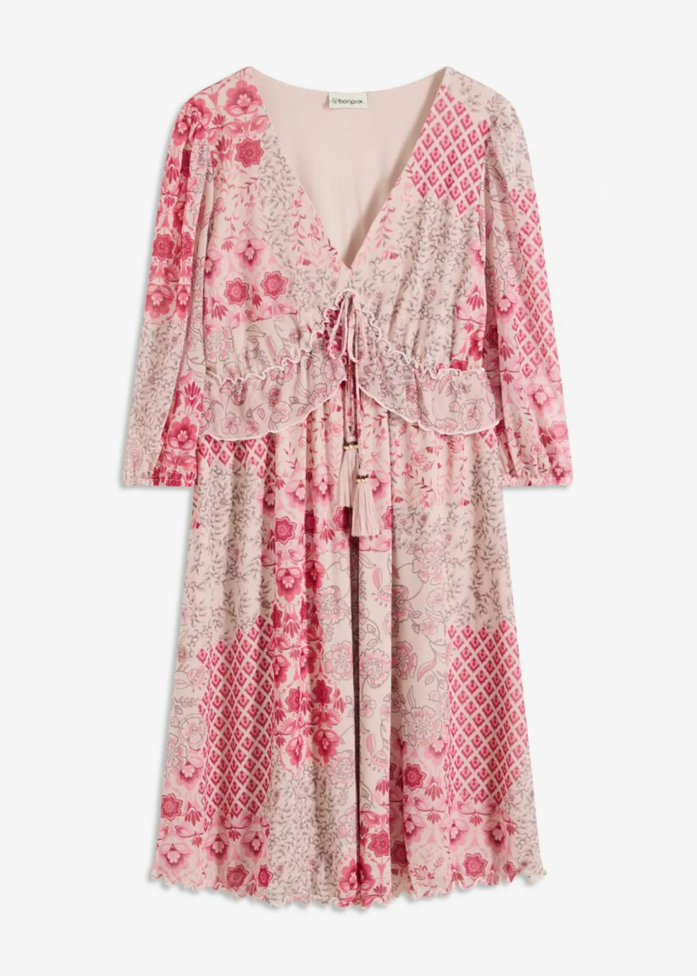 Discount Vestido tipo túnica de malla estampada Mujer Vestidos