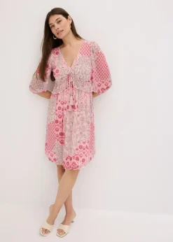 Discount Vestido tipo túnica de malla estampada Mujer Vestidos
