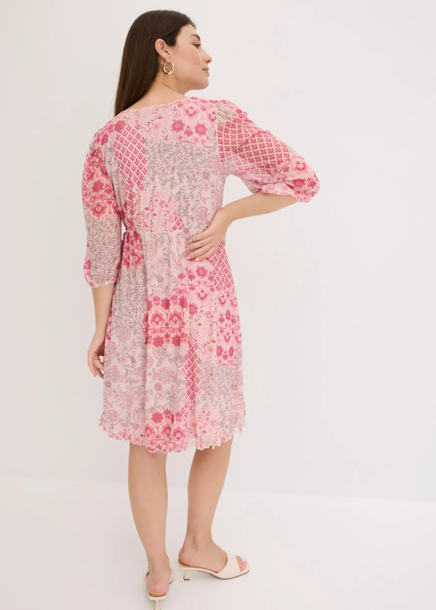 Discount Vestido tipo túnica de malla estampada Mujer Vestidos