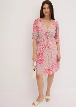 Discount Vestido tipo túnica de malla estampada Mujer Vestidos