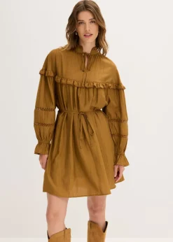 Hot Vestido tipo túnica de mezcla de viscosa fina Mujer Vestidos