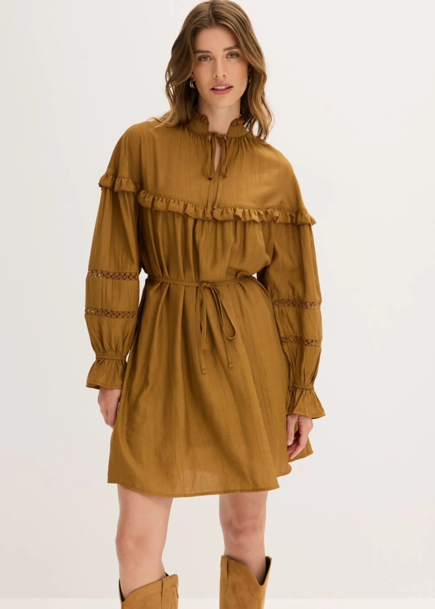 Hot Vestido tipo túnica de mezcla de viscosa fina Mujer Vestidos