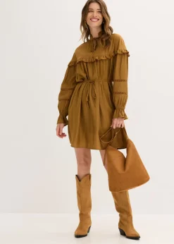 Hot Vestido tipo túnica de mezcla de viscosa fina Mujer Vestidos