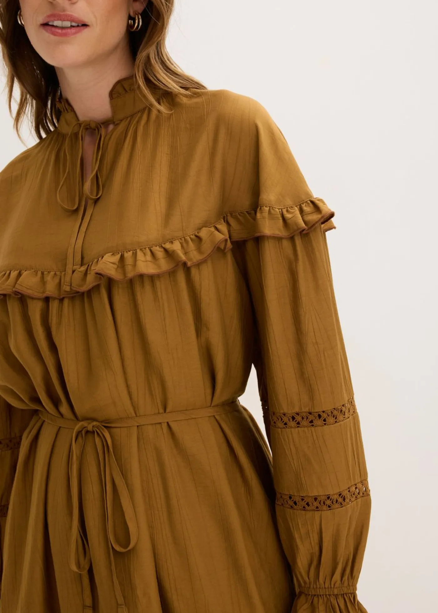 Hot Vestido tipo túnica de mezcla de viscosa fina Mujer Vestidos