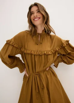 Hot Vestido tipo túnica de mezcla de viscosa fina Mujer Vestidos