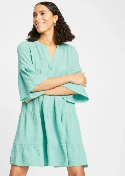 Clearance Vestido tipo túnica de muselina Mujer Vestidos