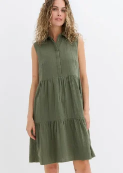 Hot Vestido tipo túnica de muselina ligera Mujer Vestidos