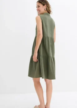 Hot Vestido tipo túnica de muselina ligera Mujer Vestidos
