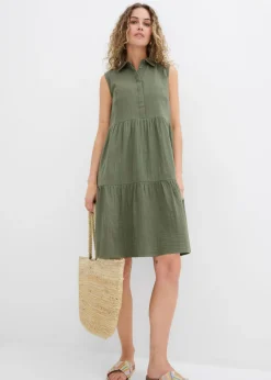Hot Vestido tipo túnica de muselina ligera Mujer Vestidos