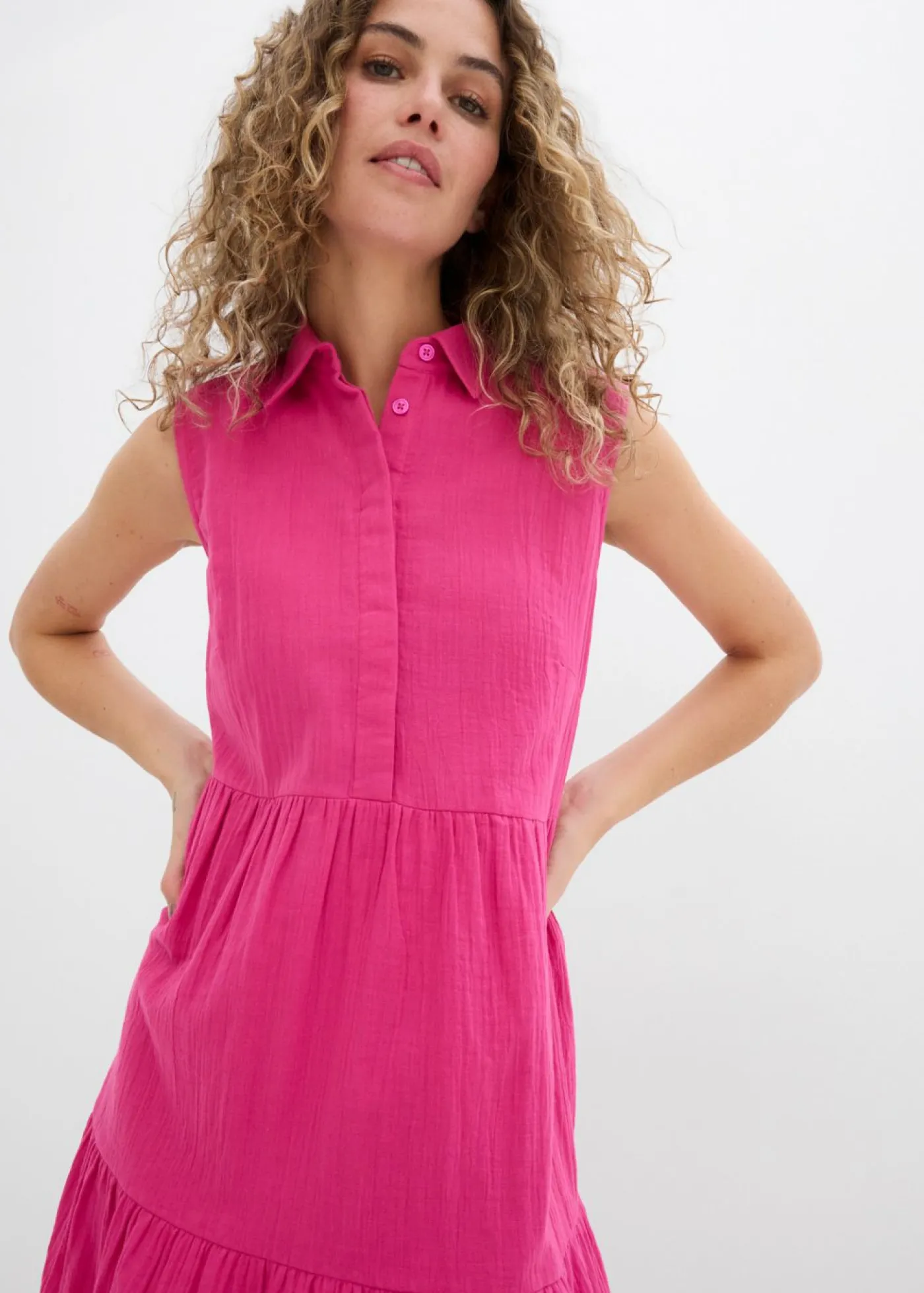 Sale Vestido tipo túnica de muselina ligera Mujer Vestidos