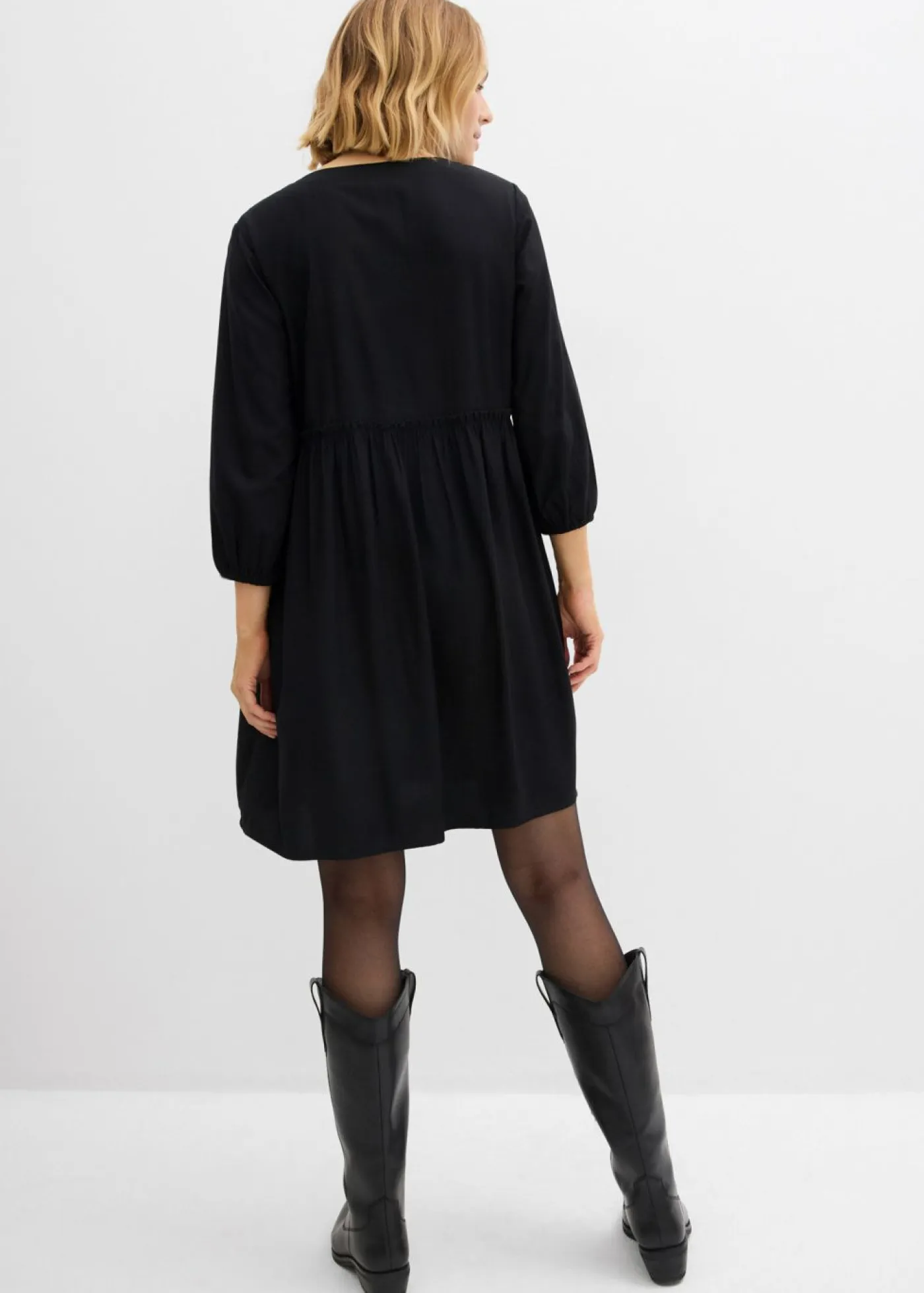 Vestido tipo túnica de viscosa fluida Mujer Vestidos