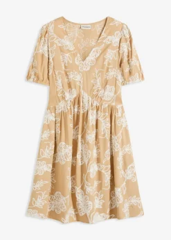 Sale Vestido tipo túnica de viscosa vaporosa con bordado Mujer Vestidos