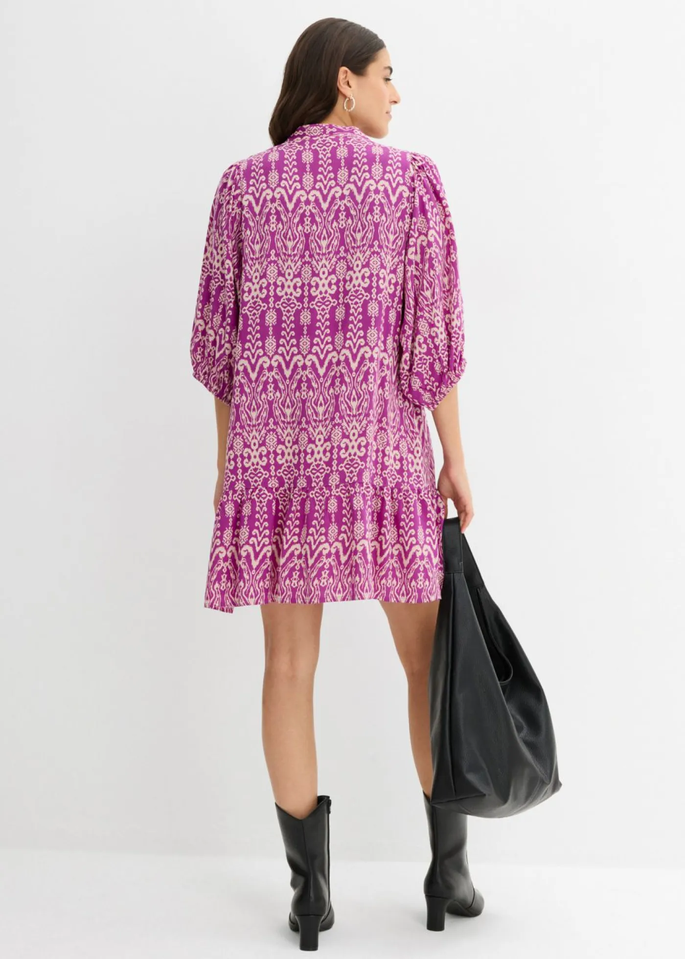 Best Vestido tipo túnica de viscosa suave Mujer Vestidos