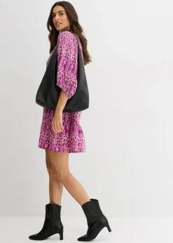 Best Vestido tipo túnica de viscosa suave Mujer Vestidos