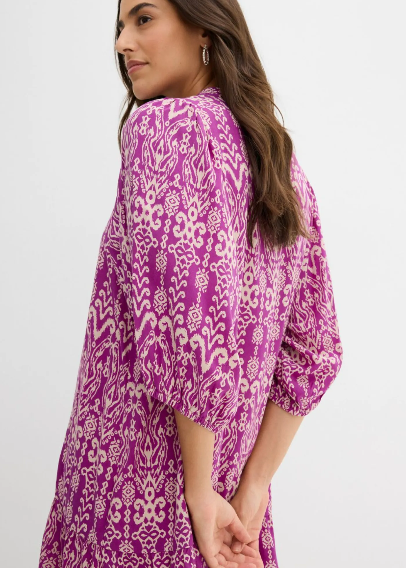Best Vestido tipo túnica de viscosa suave Mujer Vestidos