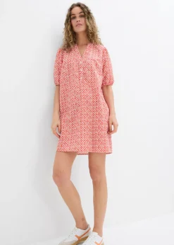 Online Vestido tipo túnica de viscosa fluida Mujer Vestidos
