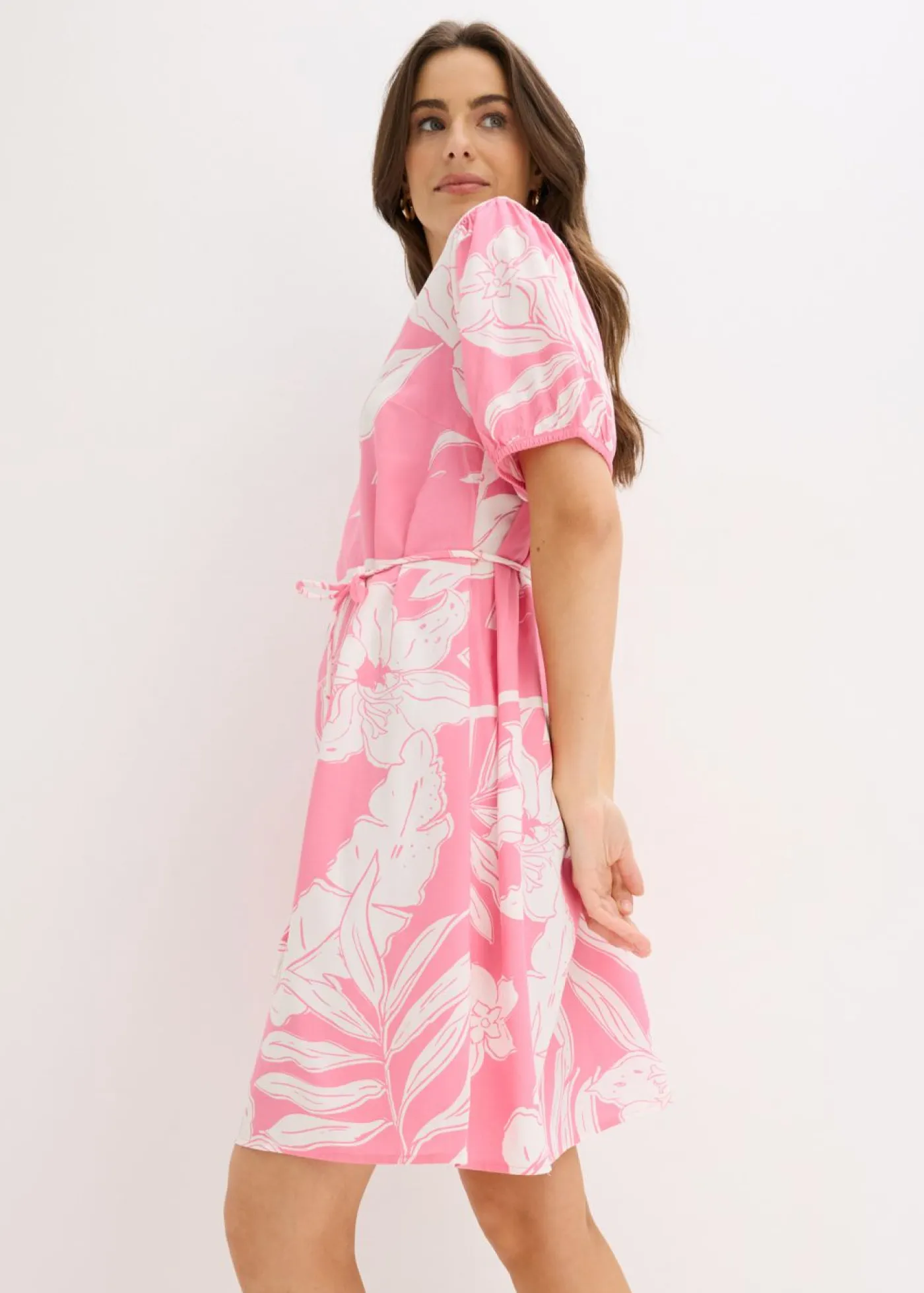 Best Vestido tipo túnica de viscosa fluida Mujer Vestidos|Novedades