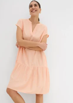 Vestido tipo túnica de viscosa fina Mujer Vestidos