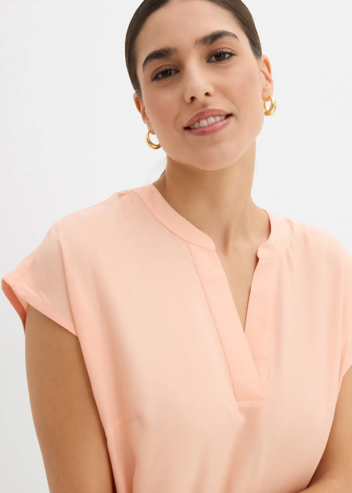 Vestido tipo túnica de viscosa fina Mujer Vestidos
