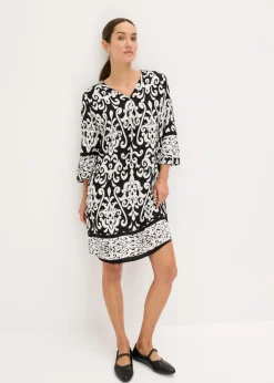 Vestido tipo túnica de viscosa fluida Mujer Vestidos|Novedades