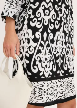 Vestido tipo túnica de viscosa fluida Mujer Vestidos|Novedades