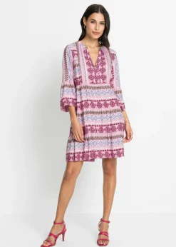 Sale Vestido tipo túnica de viscosa fluida Mujer Vestidos