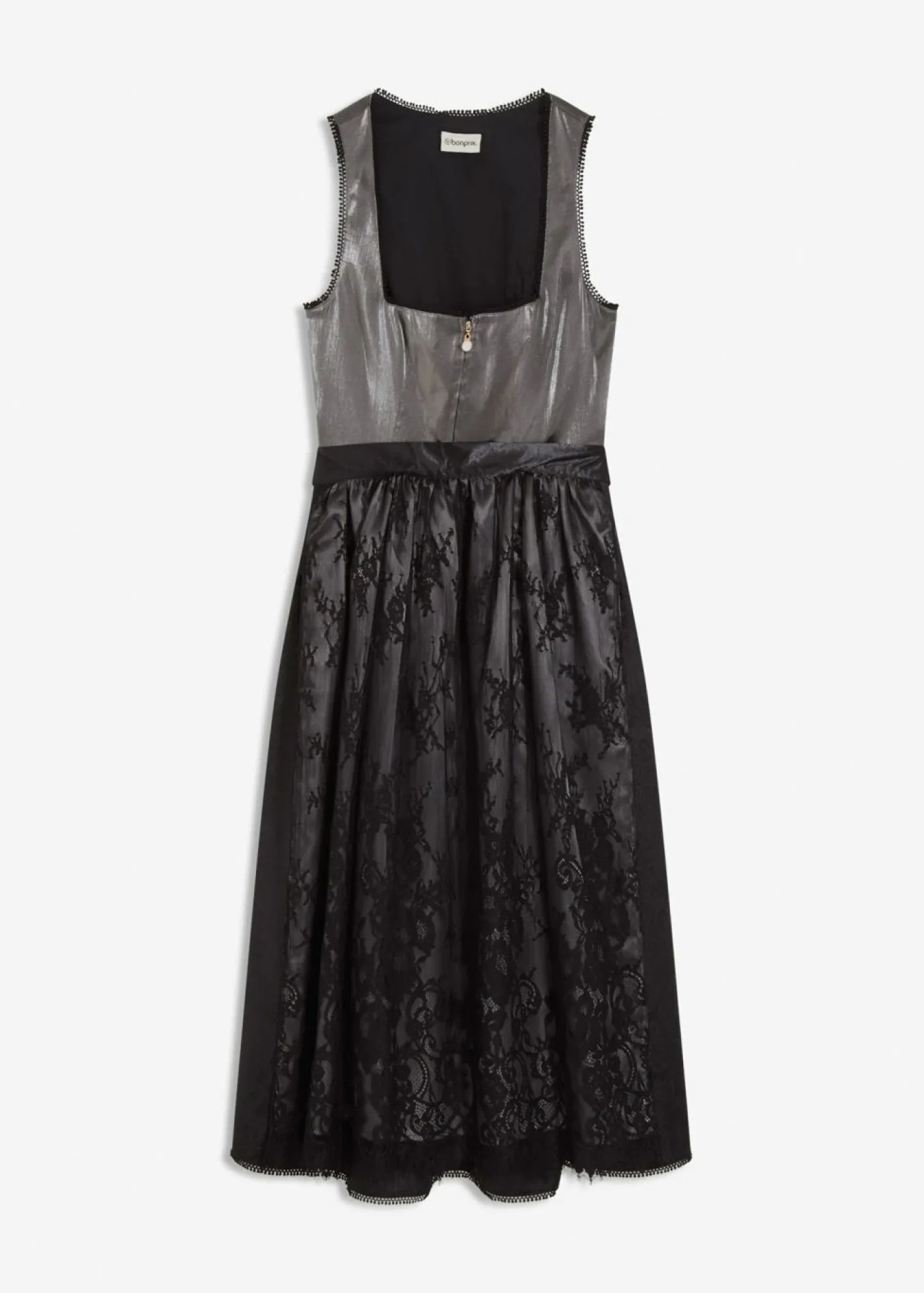 Best Vestido tirolés con terciopelo y largo midi (2 piezas) Mujer Vestidos