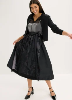 Best Vestido tirolés con terciopelo y largo midi (2 piezas) Mujer Vestidos