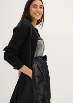 Best Vestido tirolés con terciopelo y largo midi (2 piezas) Mujer Vestidos
