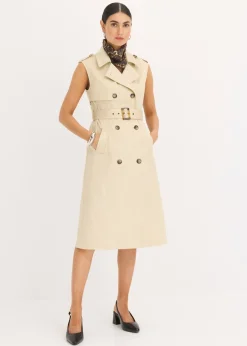 Best Vestido trench con cinturón (2 piezas) Mujer Vestidos