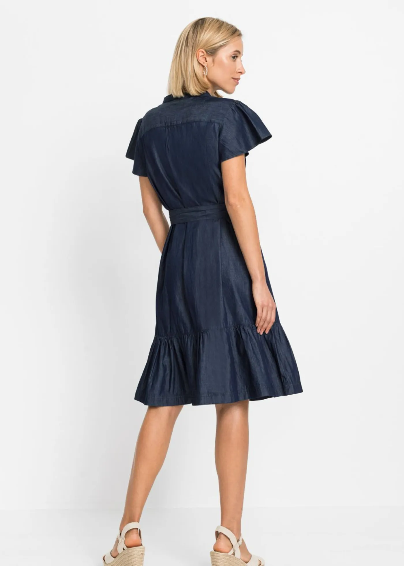Vestido vaquero de algodón orgánico Mujer Vestidos