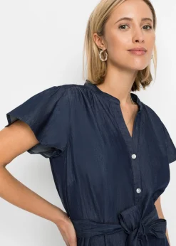Vestido vaquero de algodón orgánico Mujer Vestidos
