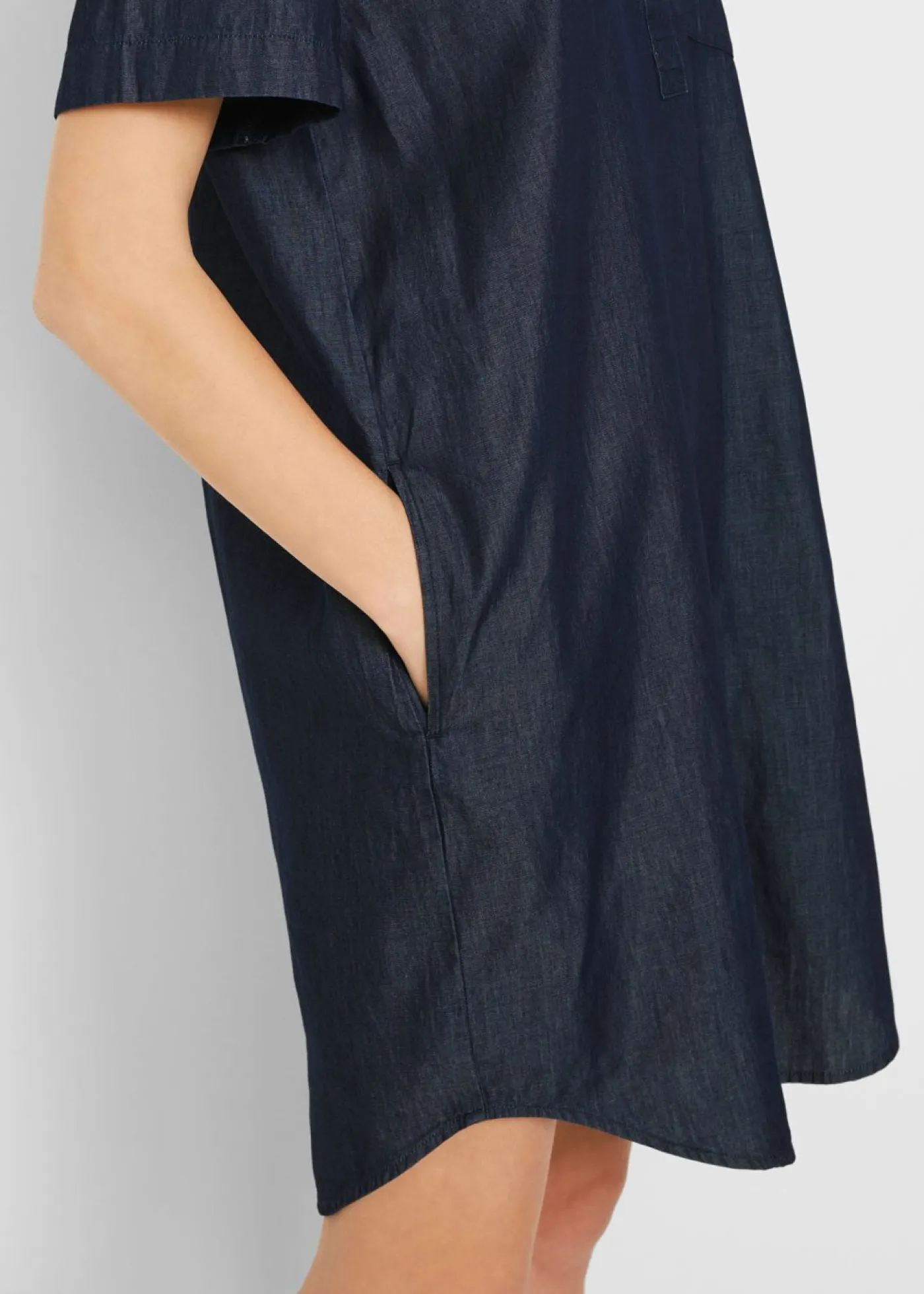 Vestido vaquero de manga corta Mujer Vestidos