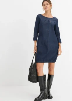 Vestido vaquero elástico Mujer Vestidos