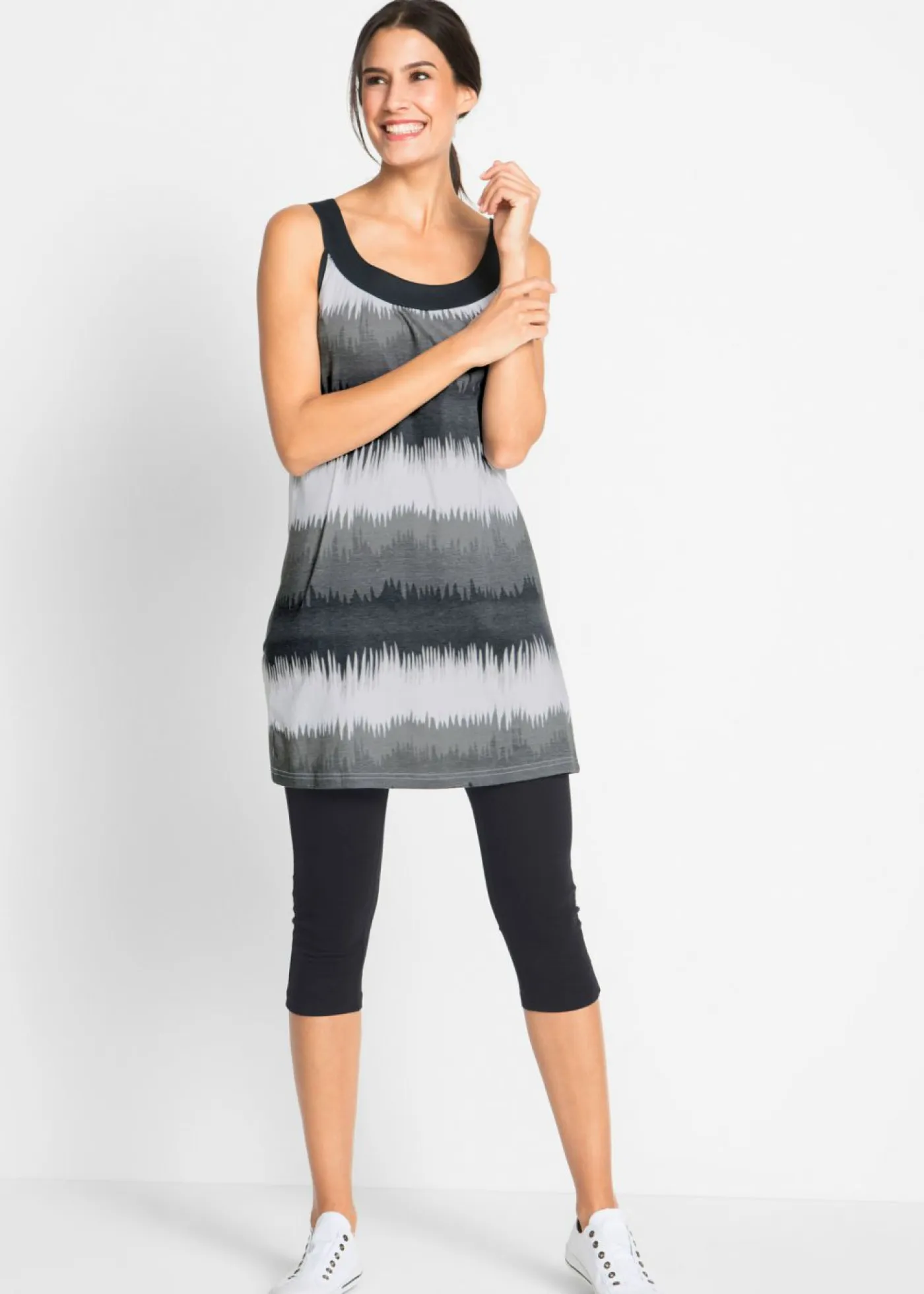 Discount Vestido y leggings capri (2 piezas) Mujer Vestidos|Pantalones