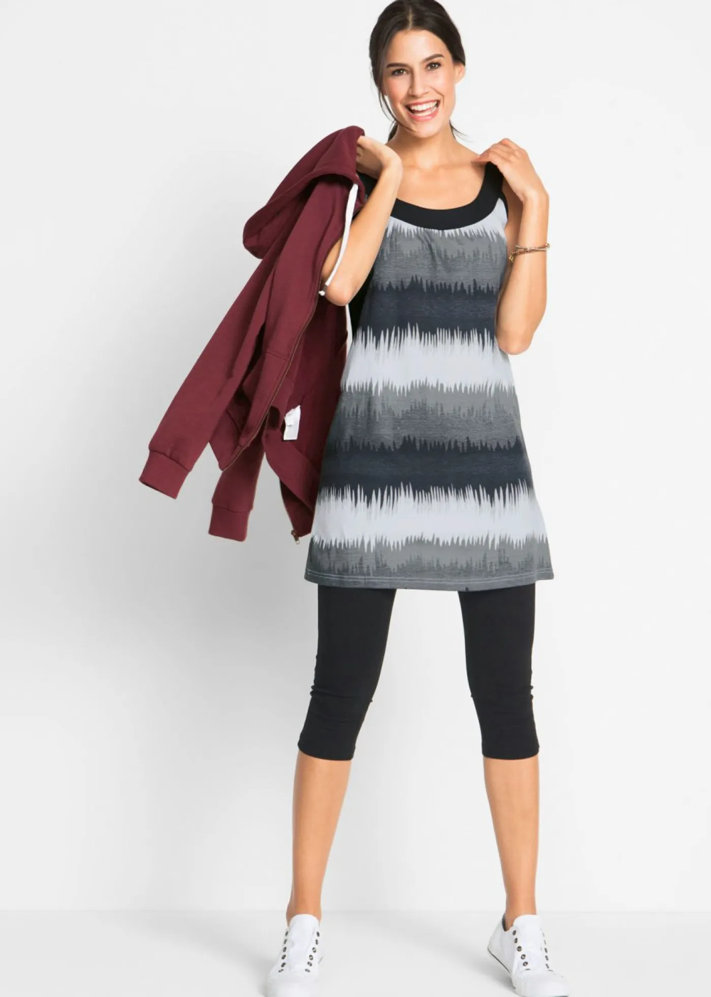 Discount Vestido y leggings capri (2 piezas) Mujer Vestidos|Pantalones